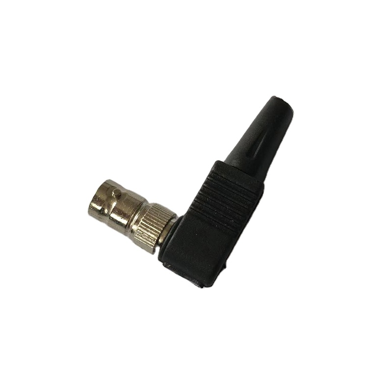 BNC female solderless right angle
